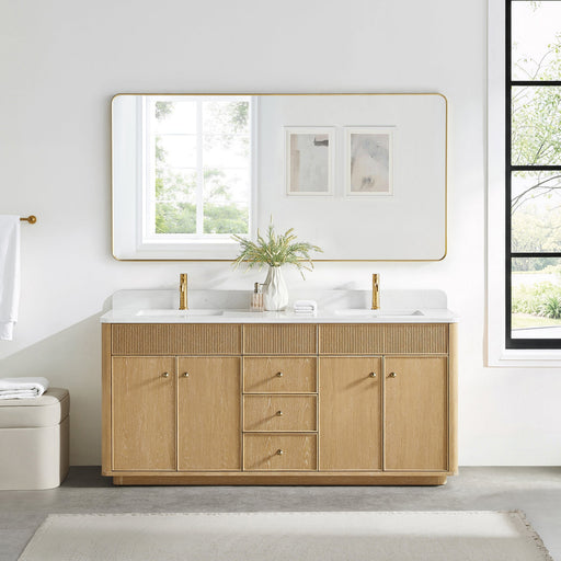 Vinnova 708772-WA-GW Zogno 72" Double Sink Bath Vanity in Washed Ash Grey