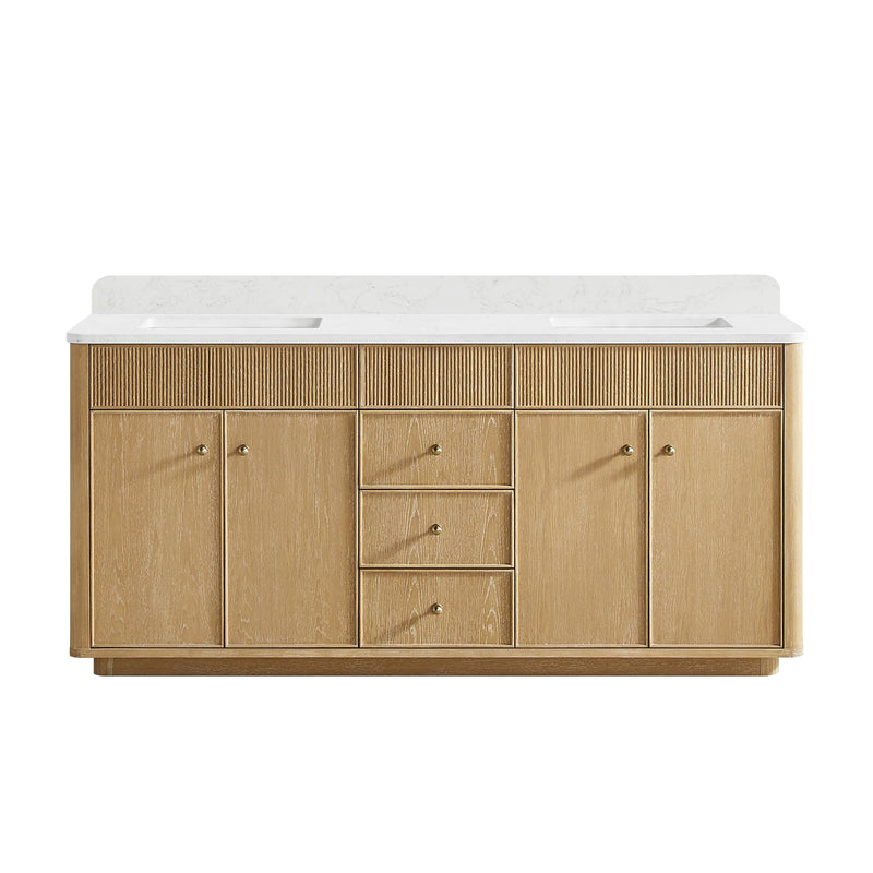 Vinnova 708772-WA-GW Zogno 72" Double Sink Bath Vanity in Washed Ash Grey - view 19
