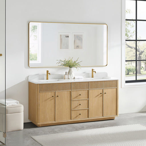 Vinnova 708772-WA-GW Zogno 72" Double Sink Bath Vanity in Washed Ash Grey - view 2