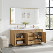 Vinnova 708772-WA-GW Zogno 72" Double Sink Bath Vanity in Washed Ash Grey - view 6