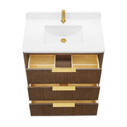 Vinnova 709136-OU-GW Zanica 36" Single Sink Bath Vanity in Oak Light Walnut - view 20