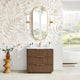 Vinnova 709136-OU-GW Zanica 36" Single Sink Bath Vanity in Oak Light Walnut