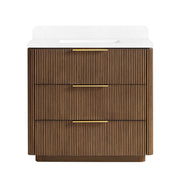 Vinnova 709136-OU-GW Zanica 36" Single Sink Bath Vanity in Oak Light Walnut - view 18