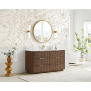 Vinnova 709160-OU-GW Zanica 60" Single Sink Bath Vanity in Oak Light Walnut - view 13