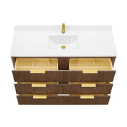 Vinnova 709160-OU-GW Zanica 60" Single Sink Bath Vanity in Oak Light Walnut - view 21
