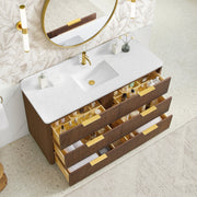 Vinnova 709160-OU-GW Zanica 60" Single Sink Bath Vanity in Oak Light Walnut - view 7