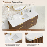 Vinnova 709160-OU-GW Zanica 60" Single Sink Bath Vanity in Oak Light Walnut - view 8