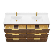 Vinnova 709172-OU-GW Zanica 72" Double Sink Bath Vanity in Oak Light Walnut - view 21