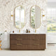 Vinnova 709172-OU-GW Zanica 72" Double Sink Bath Vanity in Oak Light Walnut