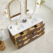 Vinnova 709172-OU-GW Zanica 72" Double Sink Bath Vanity in Oak Light Walnut - view 6