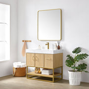 Vinnova 709336-DO-GW Vittoria 36" Single Sink Bath Vanity in Dark Oak - view 2