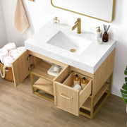 Vinnova 709336-DO-GW Vittoria 36" Single Sink Bath Vanity in Dark Oak - view 4
