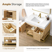 Vinnova 709336-DO-GW Vittoria 36" Single Sink Bath Vanity in Dark Oak - view 9