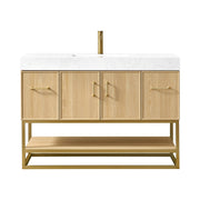 Vinnova 709348-DO-GW Vittoria 48" Single Sink Bath Vanity in Dark Oak - view 20