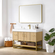 Vinnova 709348-DO-GW Vittoria 48" Single Sink Bath Vanity in Dark Oak - view 2