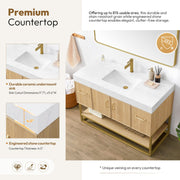 Vinnova 709348-DO-GW Vittoria 48" Single Sink Bath Vanity in Dark Oak - view 10