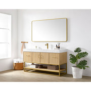 Vinnova 709360-DO-GW Vittoria 60" Single Sink Bath Vanity in Dark Oak - view 13