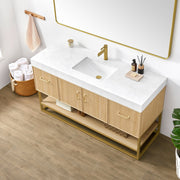 Vinnova 709360-DO-GW Vittoria 60" Single Sink Bath Vanity in Dark Oak - view 3