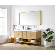 Vinnova 709360M-DO-GW Vittoria 60M" Double Sink Bath Vanity in Dark Oak - view 13