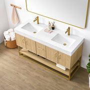 Vinnova 709360M-DO-GW Vittoria 60M" Double Sink Bath Vanity in Dark Oak - view 3