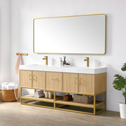Vinnova 709372-DO-GW Vittoria 72" Double Sink Bath Vanity in Dark Oak - view 2