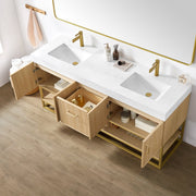 Vinnova 709372-DO-GW Vittoria 72" Double Sink Bath Vanity in Dark Oak - view 3