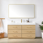 Vinnova 709760-DO-GW Turin 60" Single Sink Bath Vanity in Dark Oak