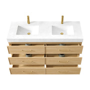 Vinnova 709760M-DO-GW Turin 60M" Double Sink Bath Vanity in Dark Oak - view 17