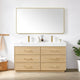 Vinnova 709760M-DO-GW Turin 60M" Double Sink Bath Vanity in Dark Oak