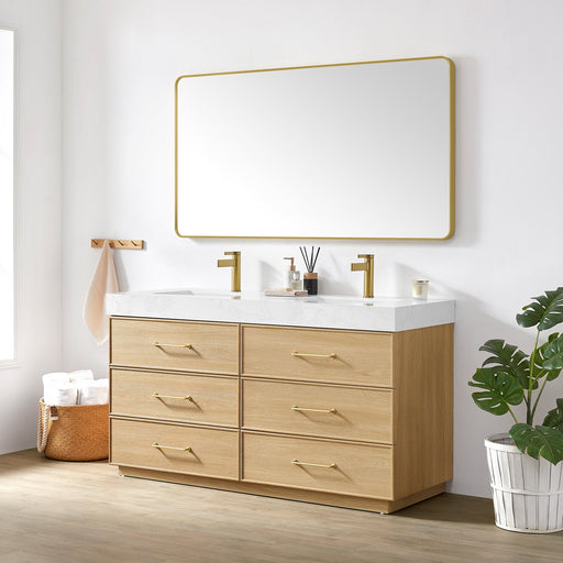 Vinnova 709760M-DO-GW Turin 60M" Double Sink Bath Vanity in Dark Oak - view 2