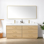 Vinnova 709772-DO-GW Turin 72" Double Sink Bath Vanity in Dark Oak