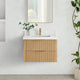 Vinnova 709930-WA-PQ Barcelona 30" Floating Single Bath Vanity in Washed Ash Grey