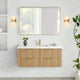 Vinnova 709948-WA-PQ Barcelona 48" Floating Single Bath Vanity in Washed Ash Grey