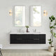Vinnova 709972-OK-PQ Barcelona 72" Floating Double Bath Vanity in Oak Weathered Black