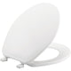 Bemis Round Plastic Toilet Seat in White, Model 70