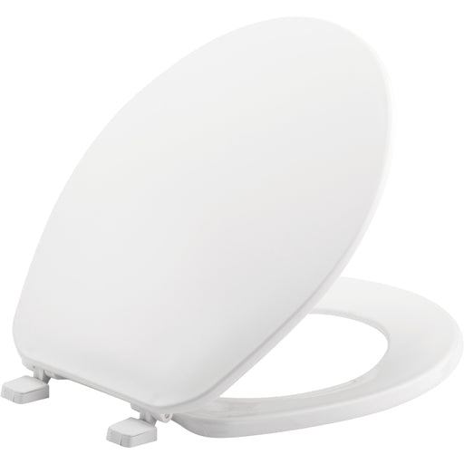 Bemis Round Plastic Toilet Seat in White, Model 70TK
