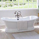 Magnus 132438 71" Cassidy Cast Iron Double-Slipper Pedestal Tub