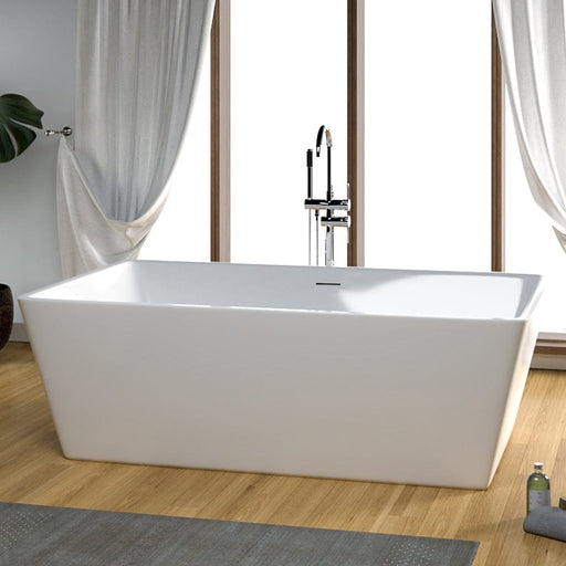Magnus 141832 71" Asher Extra-Wide Freestanding Soaking Tub