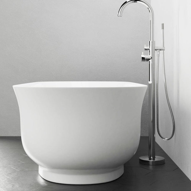 Magnus 148613 71" Extra Wide Burney Acrylic Freestanding Tub with Insulation