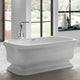 Magnus 157809 71" Extra Wide Calhoun Acrylic Freestanding Tub With Insulation