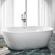 Magnus 141834 71" Extra Wide Foster Acrylic Freestanding Tub with Insulation