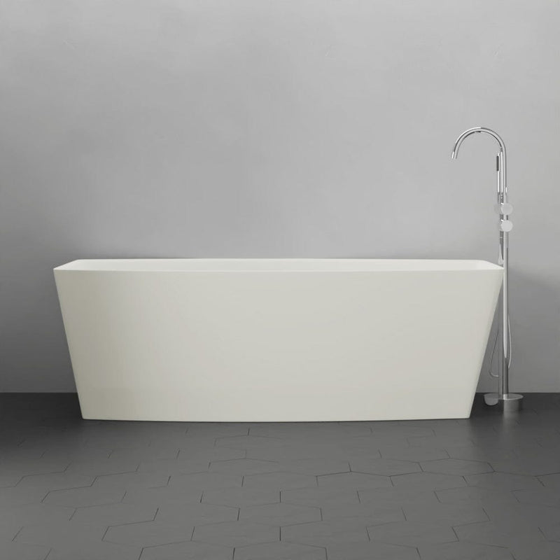 Magnus 132418 71" Morley Solid Surface Stone Resin Freestanding Bathtub