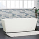 Magnus 132418 71" Morley Solid Surface Stone Resin Freestanding Bathtub