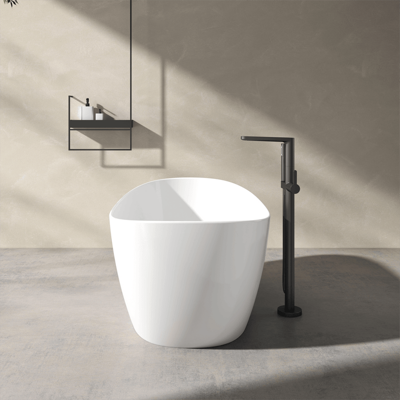 Magnus 158094 72" Bandon Solid Surface Stone Resin Freestanding Tub - Matte