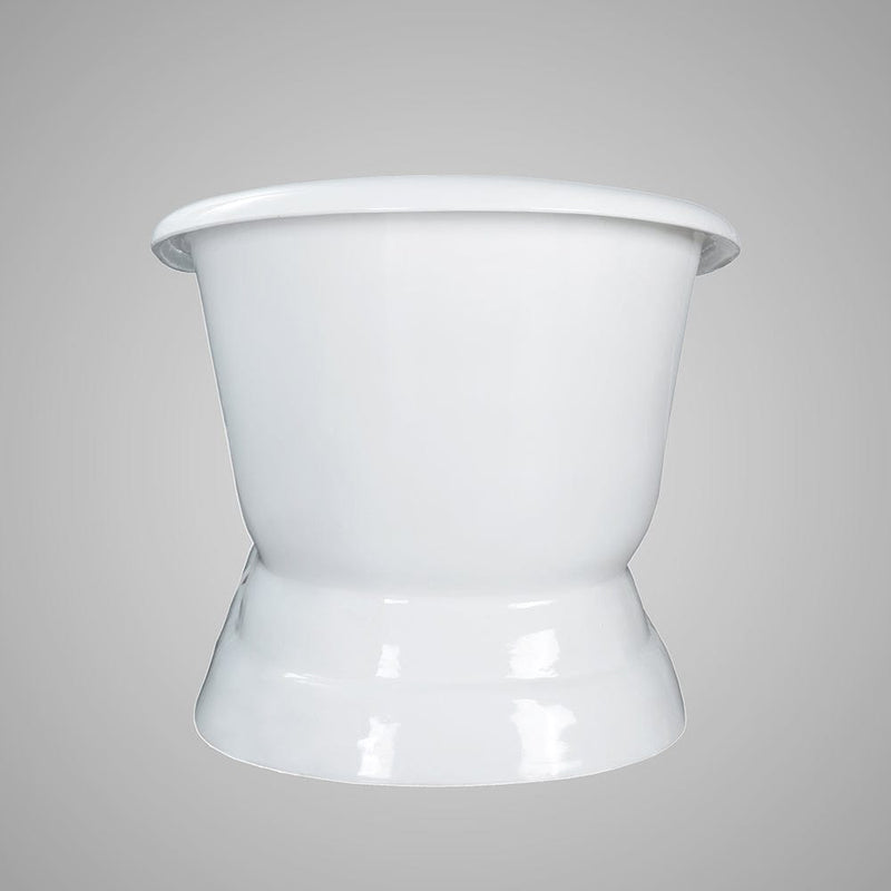 Magnus 145842 72" Conroe Cast Iron Double-Slipper Tub with Pedestal
