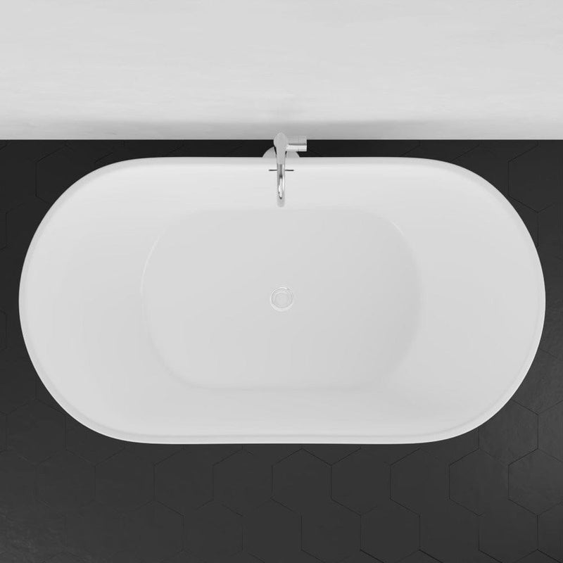 Magnus 141830 72" Extra Wide Crofton Acrylic Double-Slipper Freestanding Tub with Insulation