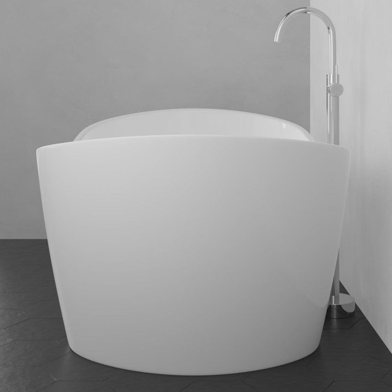 Magnus 141830 72" Extra Wide Crofton Acrylic Double-Slipper Freestanding Tub with Insulation