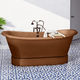 Magnus 109959 72" Gardena Copper Double-Slipper Roll-Top Pedestal Tub