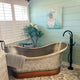 Magnus 109957 72" Pomona Copper Double-Slipper Mosaic Nickel-Plated Tub