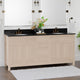 Magnus 148493 72" Vippis Unfinished Red Oak Raised Panel Double Vanity for Undermount Sinks